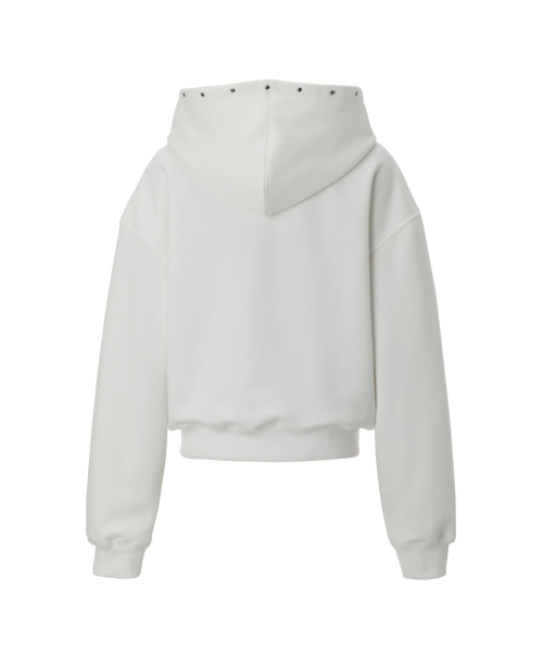 KHAKIPOINT（カーキポイント）の「Steel Stud Hood Zip-Up (white)（パーカー・レディース・その他・FREE）」の3枚目の写真
