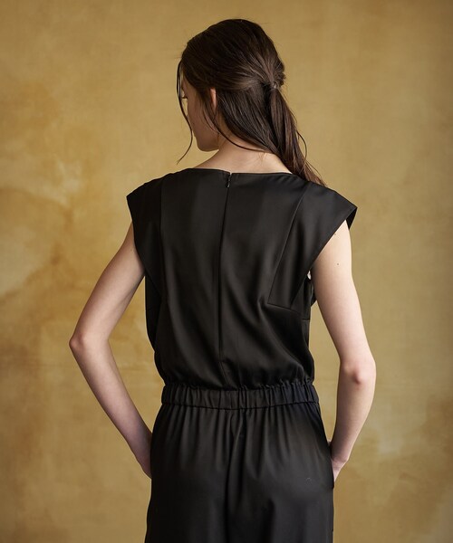 DRESSTERIOR(ドレステリア)の「【ウォッシャブル】フレンチスリーブ コンビネゾン(サロペット/オーバーオール・レディース・ネイビー/ブラック・34/36/38)」の11枚目の写真