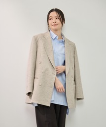 KEY TIMEZ（キータイムズ）の「ミックスウールツイードダブルジャケット（テーラードジャケット）」