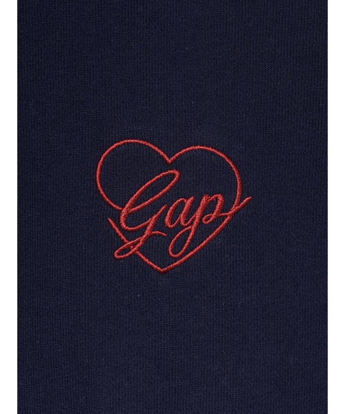 GAP（ギャップ）の「フレンチテリー オーバーサイズ GAPハートロゴ ジップアップパーカー（パーカー・レディース・ネイビー/グレー/ホワイト・M/S/XS/XXS/XL/L）」の17枚目の写真