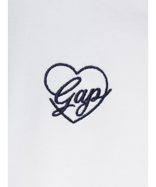 GAP（ギャップ）の「フレンチテリー オーバーサイズ GAPハートロゴ ジップアップパーカー（パーカー・レディース・ネイビー/グレー/ホワイト・M/S/XS/XXS/XL/L）」の18枚目の写真