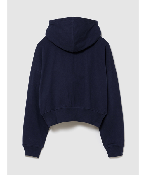 GAP（ギャップ）の「フレンチテリー オーバーサイズ GAPハートロゴ ジップアップパーカー（パーカー・レディース・ネイビー/グレー/ホワイト・M/S/XS/XXS/XL/L）」の20枚目の写真