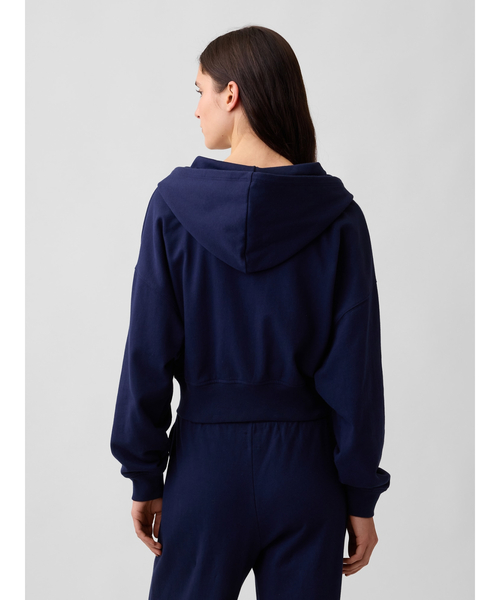 GAP（ギャップ）の「フレンチテリー オーバーサイズ GAPハートロゴ ジップアップパーカー（パーカー・レディース・ネイビー/グレー/ホワイト・M/S/XS/XXS/XL/L）」の21枚目の写真