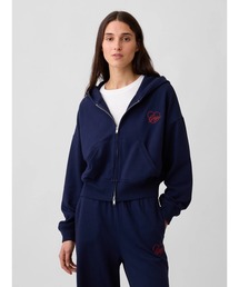 GAP（ギャップ）の「フレンチテリー オーバーサイズ GAPハートロゴ ジップアップパーカー（パーカー）」
