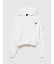 GAP（ギャップ）の「フレンチテリー オーバーサイズ GAPハートロゴ ジップアップパーカー（パーカー）」