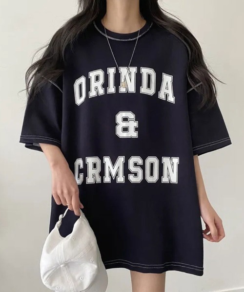 SallyLunn(サリーラン)の「カレッジロゴビッグTシャツ(Tシャツ/カットソー・レディース・ネイビー/グレー/グリーン・LARGE/MEDIUM)」の18枚目の写真
