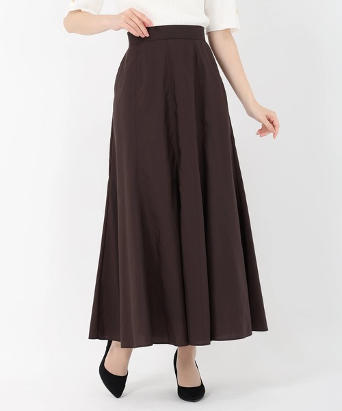 STRAWBERRY-FIELDS(ストロベリーフィールズ)の「ニドムバイオワッシャー_ソフトマーメイドスカート(スカート・レディース・ダークブラウン/カーキ・1)」の3枚目の写真