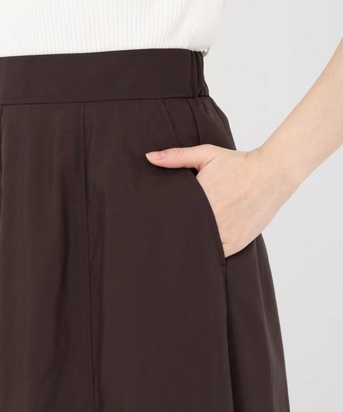 STRAWBERRY-FIELDS(ストロベリーフィールズ)の「ニドムバイオワッシャー_ソフトマーメイドスカート(スカート・レディース・ダークブラウン/カーキ・1)」の8枚目の写真