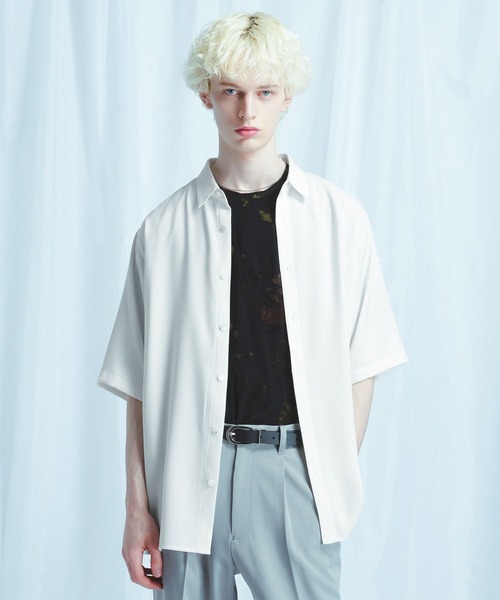 HARE（ハレ）の「【SET UP対応 イージーケア 接触冷感】TOROMIシャツSS(HARE)（シャツ/ブラウス・メンズ・ブラック/ピンク/ホワイト・SMALL/MEDIUM）」の2枚目の写真