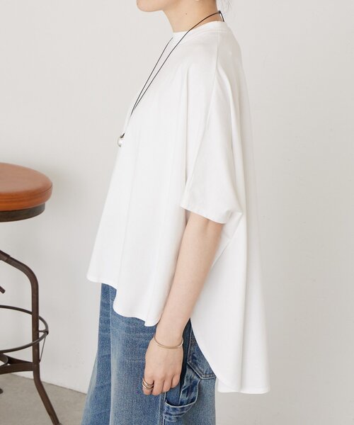 BEARDSLEY(ビアズリー)の「ワイドTee(Tシャツ/カットソー・レディース・ブラック/ホワイト・FREE)」の4枚目の写真