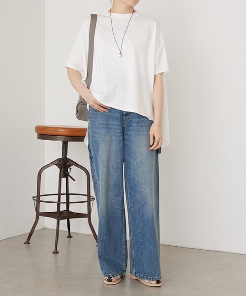 BEARDSLEY(ビアズリー)の「ワイドTee(Tシャツ/カットソー・レディース・ブラック/ホワイト・FREE)」の6枚目の写真