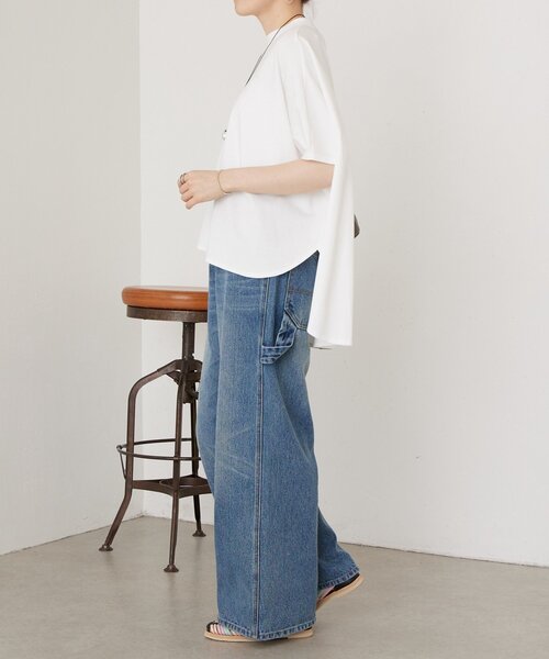 BEARDSLEY(ビアズリー)の「ワイドTee(Tシャツ/カットソー・レディース・ブラック/ホワイト・FREE)」の7枚目の写真