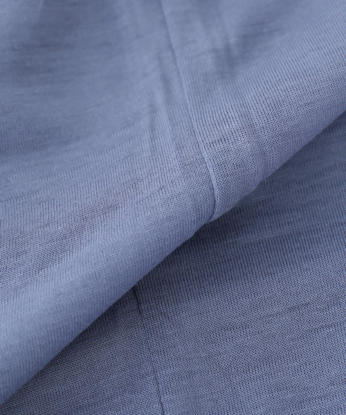 BASERANGE(ベースレンジ)の「【BASERANGE/ベースレンジ】LONG SLEEVE TEE(Tシャツ/カットソー・レディース・ブルー・SMALL)」の6枚目の写真