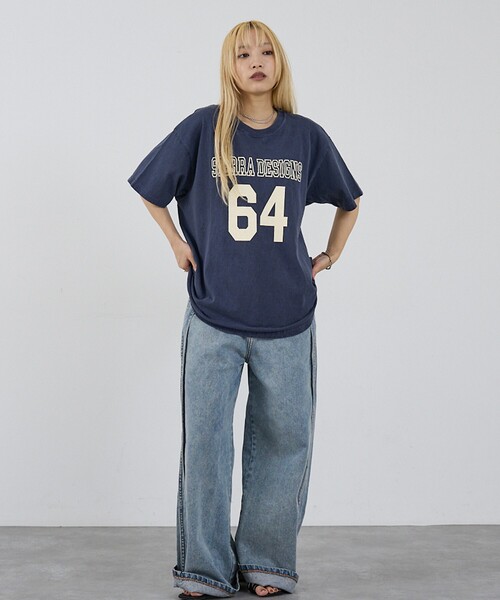 SIERRA DESIGNS(シェラデザイン)の「【Good On × SIERRA DESIGNS】64 カレッジロゴ プリントTシャツ(Tシャツ/カットソー・レディース・アイボリー/ブラック/ブラウン/ネイビー・フリー)」の15枚目の写真