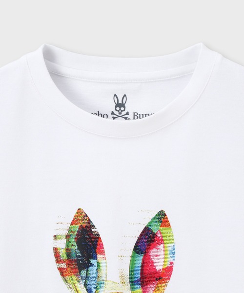 Psycho Bunny（サイコバニー）の「カラフルグリッチロゴ プリントTシャツ（Tシャツ/カットソー・メンズ・ブラック/ホワイト・X-LARGE/LARGE/MEDIUM/SMALL）」の8枚目の写真