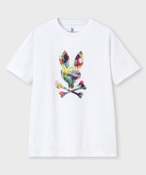 Psycho Bunny（サイコバニー）の「カラフルグリッチロゴ プリントTシャツ（Tシャツ/カットソー・メンズ・ブラック/ホワイト・X-LARGE/LARGE/MEDIUM/SMALL）」の6枚目の写真