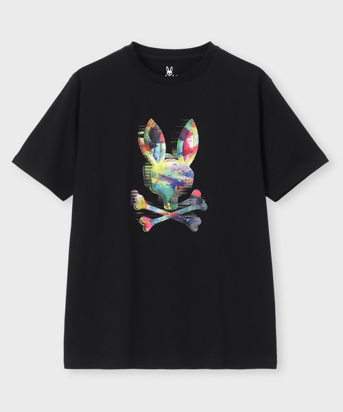Psycho Bunny（サイコバニー）の「カラフルグリッチロゴ プリントTシャツ（Tシャツ/カットソー・メンズ・ブラック/ホワイト・X-LARGE/LARGE/MEDIUM/SMALL）」の13枚目の写真