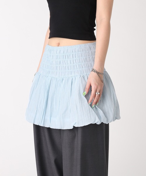 forget-me-nots(フォーゲットミーノッツ)の「BALLOON SKIRT FMN-26SS-SK-002(スカート・レディース・ホワイト/ブルー・FREE)」の4枚目の写真