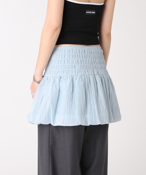 forget-me-nots(フォーゲットミーノッツ)の「BALLOON SKIRT FMN-26SS-SK-002(スカート・レディース・ホワイト/ブルー・FREE)」の5枚目の写真