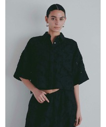 HER.（ハー）の「カットジャカードショートシャツ（シャツ/ブラウス）」