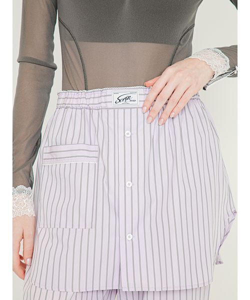 SORIN(ソリン )の「Stripe Layered Pants/ストライプ レイヤードパンツ(その他パンツ・レディース・ブルー/ライラック/ホワイト・38/36)」の19枚目の写真