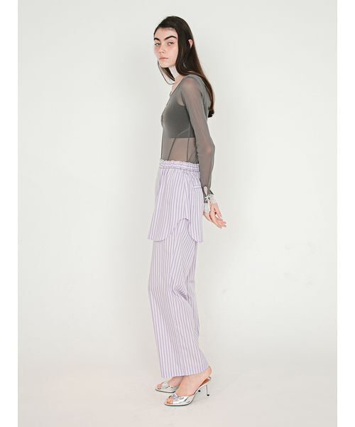SORIN(ソリン )の「Stripe Layered Pants/ストライプ レイヤードパンツ(その他パンツ・レディース・ブルー/ライラック/ホワイト・38/36)」の13枚目の写真