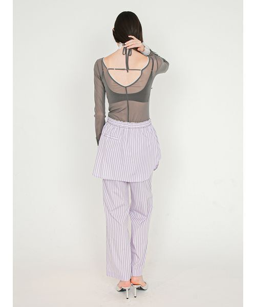 SORIN(ソリン )の「Stripe Layered Pants/ストライプ レイヤードパンツ(その他パンツ・レディース・ブルー/ライラック/ホワイト・38/36)」の14枚目の写真