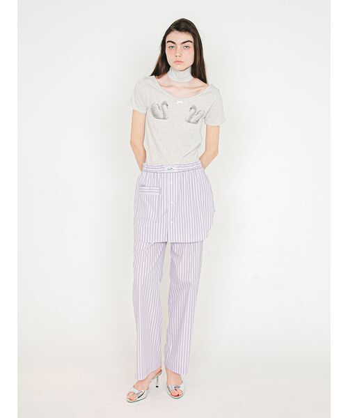 SORIN(ソリン )の「Stripe Layered Pants/ストライプ レイヤードパンツ(その他パンツ・レディース・ブルー/ライラック/ホワイト・38/36)」の17枚目の写真