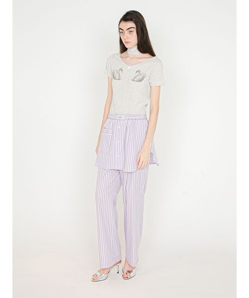 SORIN(ソリン )の「Stripe Layered Pants/ストライプ レイヤードパンツ(その他パンツ・レディース・ブルー/ライラック/ホワイト・38/36)」の18枚目の写真