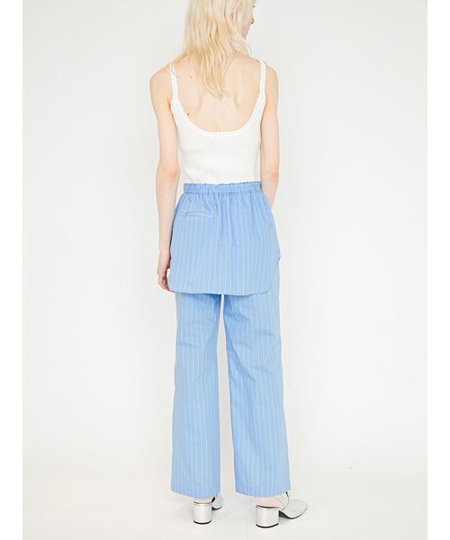 SORIN(ソリン )の「Stripe Layered Pants/ストライプ レイヤードパンツ(その他パンツ・レディース・ブルー/ライラック/ホワイト・38/36)」の8枚目の写真