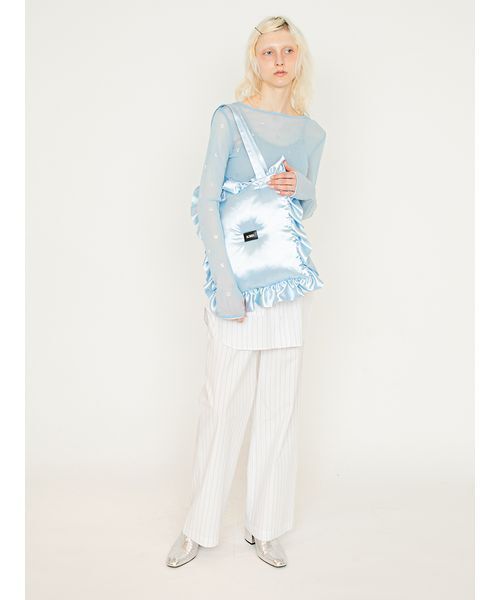 SORIN(ソリン )の「Stripe Layered Pants/ストライプ レイヤードパンツ(その他パンツ・レディース・ブルー/ライラック/ホワイト・38/36)」の6枚目の写真