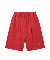 Pigment Original Wing logo Bermuda Sweat Pants_Red