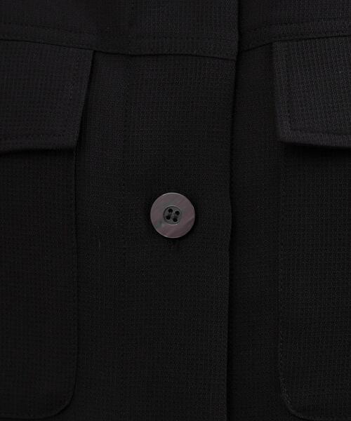 grove(グローブ)の「【吸水速乾・通気性・洗える】衿付きハーフジャケット(テーラードジャケット・レディース・ブラック/ブラウン系その他/オフホワイト・02/03/04/05)」の8枚目の写真