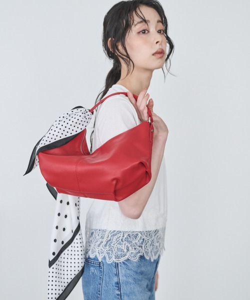 Anclear oui（アンクリアウィ）の「ワンハンドルバッグ（ハンドバッグ・レディース・Red/Black/White・F）」の3枚目の写真