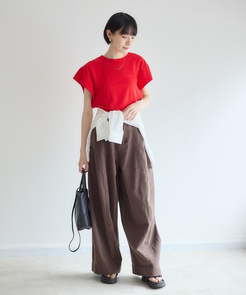 Paradise Picnic(パラダイスピクニック)の「【接触冷感】バックリボンプルオーバー(Tシャツ/カットソー・レディース・ブラック/レッド/ホワイト・FREE)」の11枚目の写真