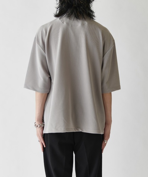 Lui's（ルイス）の「コードピケ半袖コーチシャツ（シャツ/ブラウス・メンズ・ブラック/グレー・M/S）」の16枚目の写真