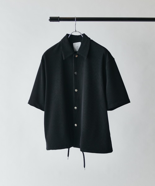 Lui's（ルイス）の「コードピケ半袖コーチシャツ（シャツ/ブラウス・メンズ・ブラック/グレー・M/S）」の22枚目の写真