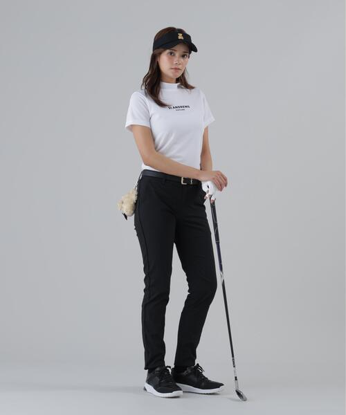 St ANDREWS(セントアンドリュース)の「【St ANDREWS】ドビーサッカースキニーパンツ (WOMENS)(その他パンツ・レディース・ホワイト/ブラック・S/M/L)」の3枚目の写真