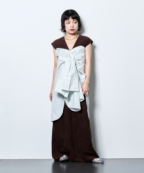 SAYAKADAVIS(サヤカディヴィス)の「SAYAKA DAVIS 別注 THE シャツ(シャツ/ブラウス・レディース・グリーン/グレー・FREE)」の19枚目の写真