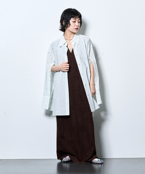 SAYAKADAVIS(サヤカディヴィス)の「SAYAKA DAVIS 別注 THE シャツ(シャツ/ブラウス・レディース・グリーン/グレー・FREE)」の20枚目の写真