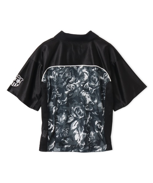 atmos pink（アトモスピンク）の「atmos pink Rose Camouflage Game Shirt / アトモス ピンク ローズ カモフラージュ ゲーム シャツ（ジャージ・レディース・ブラック/カーキ・FREE）」の7枚目の写真