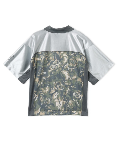 atmos pink（アトモスピンク）の「atmos pink Rose Camouflage Game Shirt / アトモス ピンク ローズ カモフラージュ ゲーム シャツ（ジャージ・レディース・ブラック/カーキ・FREE）」の3枚目の写真