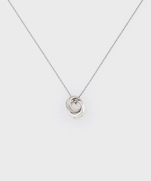 Paul Smith(ポールスミス)の「“Double Ring Motif” ネックレス【260902 210】(ネックレス・メンズ・シルバー・FREE)」の3枚目の写真