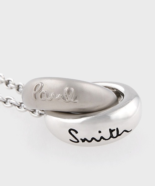 Paul Smith(ポールスミス)の「“Double Ring Motif” ネックレス【260902 210】(ネックレス・メンズ・シルバー・FREE)」の4枚目の写真