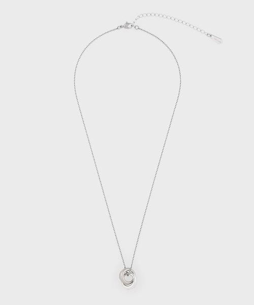 Paul Smith(ポールスミス)の「“Double Ring Motif” ネックレス【260902 210】(ネックレス・メンズ・シルバー・FREE)」の5枚目の写真