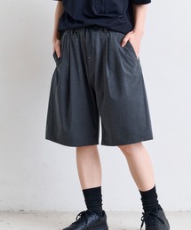 +phenix(プラスフェニックス)2-TUCK HALF SLACKS / ツータック ハーフスラックス