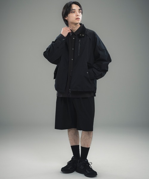 +phenix(プラスフェニックス)の「+phenix(プラスフェニックス)2-TUCK HALF SLACKS / ツータック ハーフスラックス(その他パンツ・メンズ・グレー/チャコール/ブラック・L/S/M)」の12枚目の写真