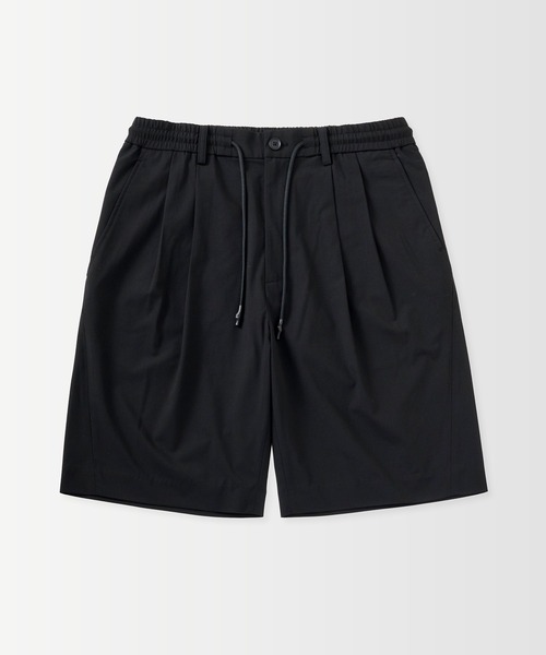 +phenix(プラスフェニックス)の「+phenix(プラスフェニックス)2-TUCK HALF SLACKS / ツータック ハーフスラックス(その他パンツ・メンズ・グレー/チャコール/ブラック・L/S/M)」の4枚目の写真
