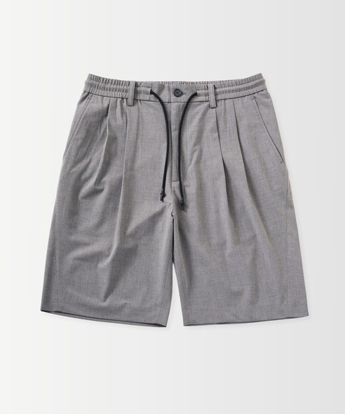 +phenix(プラスフェニックス)の「+phenix(プラスフェニックス)2-TUCK HALF SLACKS / ツータック ハーフスラックス(その他パンツ・メンズ・グレー/チャコール/ブラック・L/S/M)」の6枚目の写真
