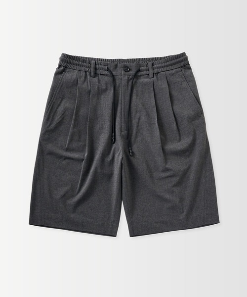 +phenix(プラスフェニックス)の「+phenix(プラスフェニックス)2-TUCK HALF SLACKS / ツータック ハーフスラックス(その他パンツ・メンズ・グレー/チャコール/ブラック・L/S/M)」の12枚目の写真